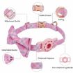 Luminous Blue Pet Tracker Collar with AirTag Insert Buckle Bow - 4