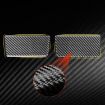 Chevrolet Corvette C8 Vanity Mirror Panel Sticker Set - Black (2pcs) - 5