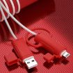 3 PCS Pink Silicone Case for Type-C Apple Data Cable - Washable & Soft - 2