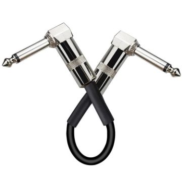 Electric Guitar Effect Line - Single Block Audio Instrument Cable 15cm - 1