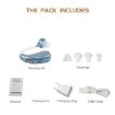 Blue Hearing Aid Audiphones Sound Amplifier with US Plug - 6