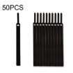 50 PCS Needle Shape Self-adhesive Cable Organizer Bundles 12x115mm Black - 1