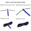 50 PCS Needle Shape Self-adhesive Cable Organizer Bundles 12x115mm Black - 4