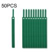 Needle Shape Self-adhesive Cable Organizer 50 PCS, 12x115mm, Green - 1