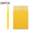 Needle Shape Self-adhesive Cable Organizer 50 PCS, 15x200mm, Yellow - 1