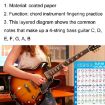 G625 Large Paper Chord Score Guitar Chord Fingering Exercise Chart - 4