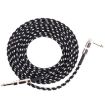 6m Black White Guitar Connection Wire for Folk Bass Noise Reduction - 1