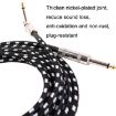 6m Black White Guitar Connection Wire for Folk Bass Noise Reduction - 4