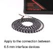 6m Black White Guitar Connection Wire for Folk Bass Noise Reduction - 6