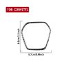Chevrolet Corvette C8 Steering Wheel Frame Sticker Black - 3