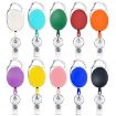 68cm Retractable Badge Reel Zinc Alloy ID Lanyard Holder (White) - 2