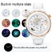 HW3 Mini Heart Rate/Blood Oxygen Smart Watch with NFC - Silver/White - 5