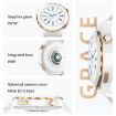 HW3 Mini Smart Watch - Heart Rate & Blood Oxygen Monitor, NFC, Gold/White - 3