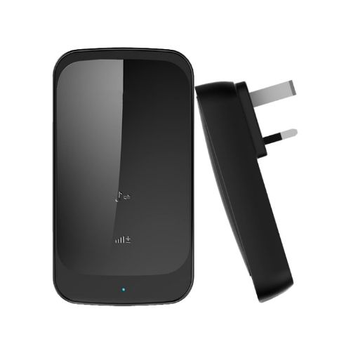 1 For 1 Home Wireless IP44 Waterproof Touch Doorbell UK Plug Black - 1