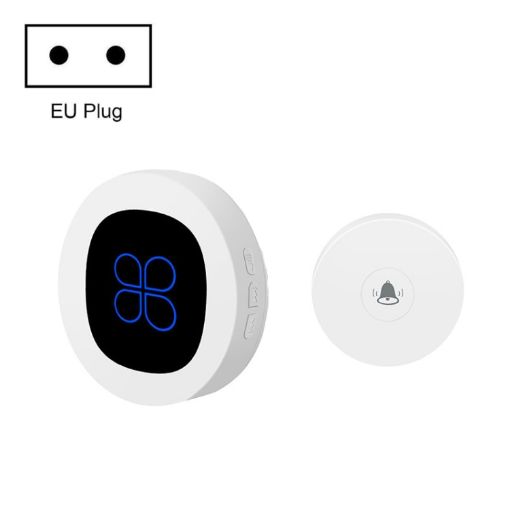 R16 Smart Wireless Self-Powered Doorbell EU Plug - 1 For 1 Hotel Home - 1