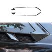Chevrolet Corvette C8 Roof Engine Vent Sticker Set - 4pcs Black - 2