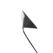 Chevrolet Corvette C8 Roof Engine Vent Sticker Set - 4pcs Black - 4