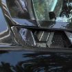 Chevrolet Corvette C8 Roof Engine Vent Sticker Set - 4pcs Black - 7