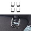 Chevrolet Corvette C8 Sun Visor Decorative Sticker Set - 4pcs Black - 2