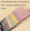 Winter Thin Flannel Warm Finger Gloves, Nail Protective, Purple, WST-41 - 3