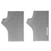 WST-41 Grey Winter Thin Flannel Warm Mittens Nail Protective Gloves - 1