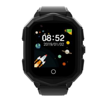 DF73 1.4" 4G GPS Kids Calling Watch with SOS - Black - 1