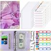 A6 Purple Leather Loose-leaf Budget Book Notepad Handbook - 1