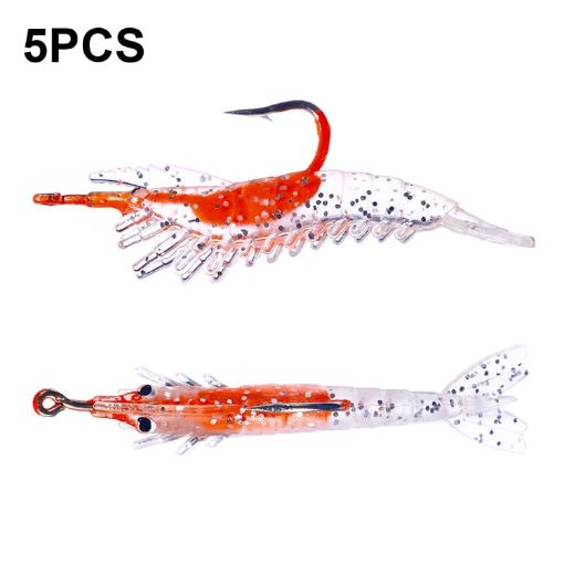 HENGJIA SO077 5 PCS Shrimp Soft Lure 6cm 3g Sea Bass Fake Lure - 1