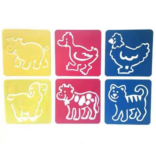 DIY Drawing Stencil for Kids - Colorful Hollow Copy Board (H-01) - 1