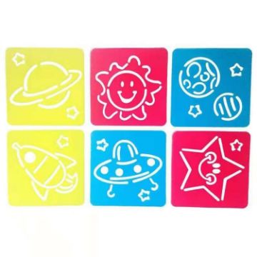 DIY Drawing Stencil for Kids - Colorful Hollow Copy Board (H-03) - 1