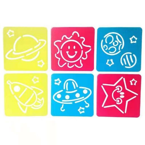 DIY Drawing Stencil for Kids - Colorful Hollow Copy Board (H-03) - 1