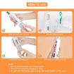 Nano Mist Sprayer Handheld Mini Hydrating Humidifier - White Blue - 6