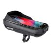 WILD MAN E16 EVA Hard Shell Handlebar Bag with Touch Screen - Black - 1