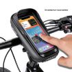WILD MAN E16 EVA Hard Shell Handlebar Bag with Touch Screen - Black - 3