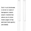 PJ1226 Music Spectrum Clipplane Tablature Clip - 1 Pair (Transparent) - 2