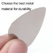 10PCS Silver Stainless Steel Thumb Finger Guitar Paddles - 4