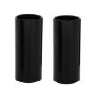 2PCS Black Stainless Steel Guitar Slide Tube, 51mm Folk Slide Block - 1