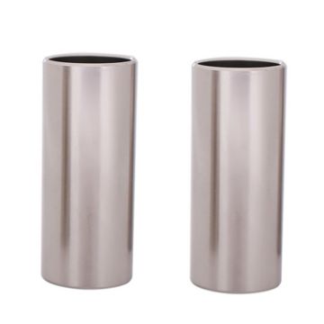 2PCS Stainless Steel Guitar Slide Tube 70mm Silver Folk Slide Block - 1