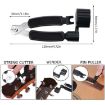 12 PCS Folk Wood Bass Guitar Tuning Clip Tuner Instrument Set - 4