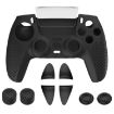 PS5 Controller Joystick Cap Silicone Cover Kit - Black Polka Dots - 1