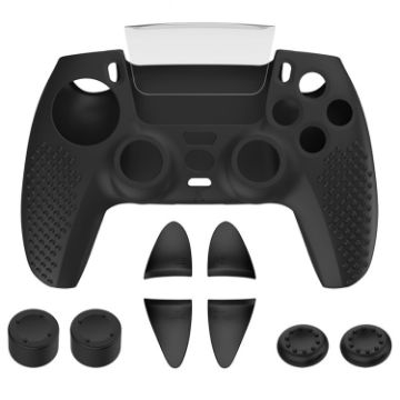 PS5 Controller Joystick Cap Silicone Cover Kit - Black Polka Dots - 1