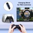 HONCAM Dual Dock Charger for PS5 Gamepad - White - 6