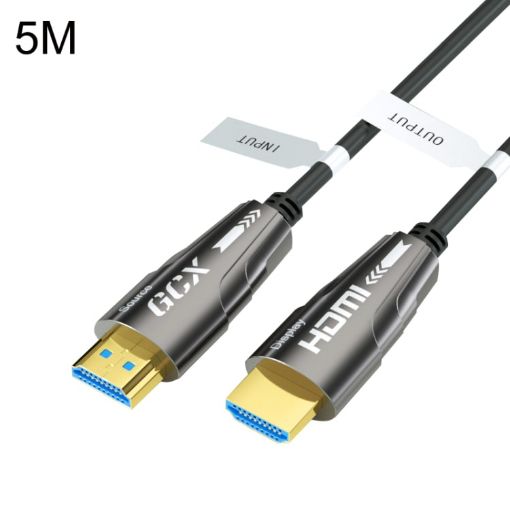 4K HDMI 2.0 Male to Male Active Optical Cable, 5m Length - 1