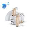 Rechargeable GM-301 Hearing Aid Sound Amplifier, Skin Color+White - 1