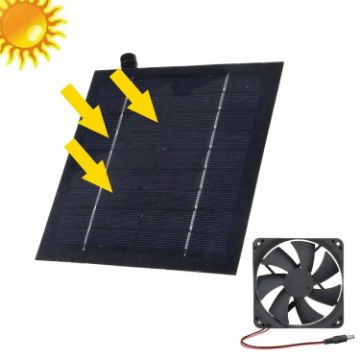 20W Solar Mini Exhaust Fan for Bathroom & Kitchen - Model Al-043 - 1