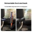 Rotatable Car Rear Pillow Phone Tablet Holder Bracket - Black - 4