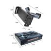 Rotatable Car Rear Pillow Phone Tablet Holder Bracket - Black - 6