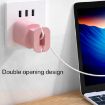 iPhone 11/12 Power Adapter & Cable Organizer Set - 2pcs Black Cover - 4