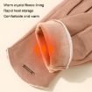 Women's Black Touch Screen Velvet Riding Gloves - One Size, Keep Warm - 3