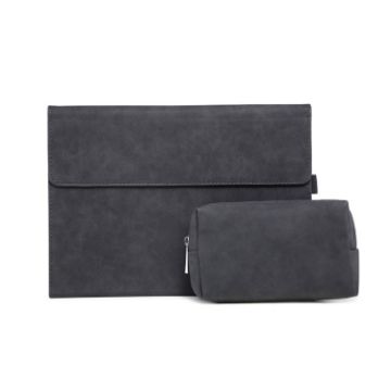 Microsoft Surface Pro 9 Tablet Case Holder - Black Sheepskin + Power Bag - 1